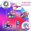 Trending Two-Color Rat Killer Fidget Spinner: Colorful Bubble Pop Finger Spinning Top