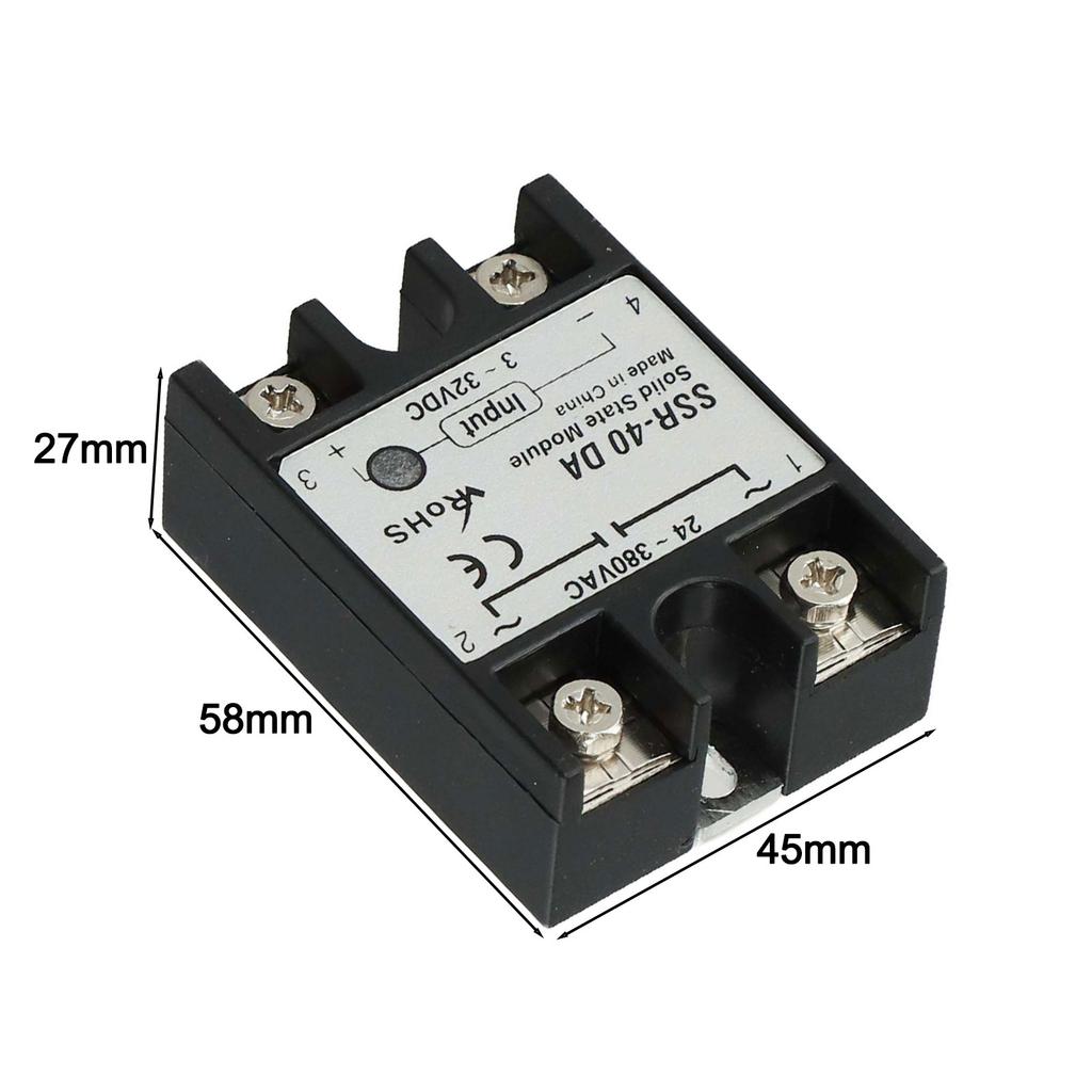 Digital Thermostat C100 with 40DA Solid State Relay K Probe and Heat Sink for Food Processing and Pasteurization