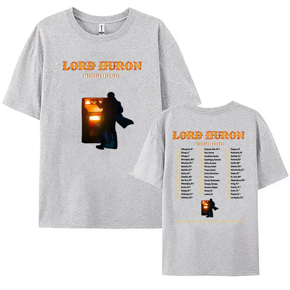 Lord Huron Tour 2025 T-shirt Rock Band Fashion Unisex Streetwear Hip Hop Casual Men Tshirts Summer Male T Shirt Graphic Clothing
