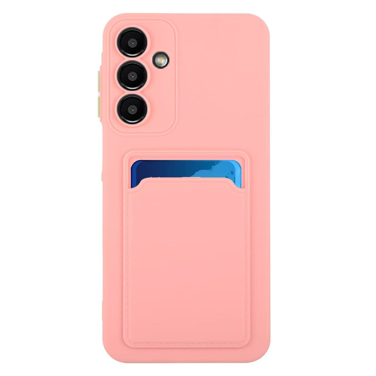 

For Samsung Galaxy A54 5G Case Card Slot Matte Fingerprint-Free Back Cover Pink