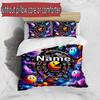 3pcs Duvet Cover Set (1*Duvet Cover + 2*Pillowcase, Without Core), Custom Name PAC Pattern Bedding Set, Home Bedroom Decor Gift