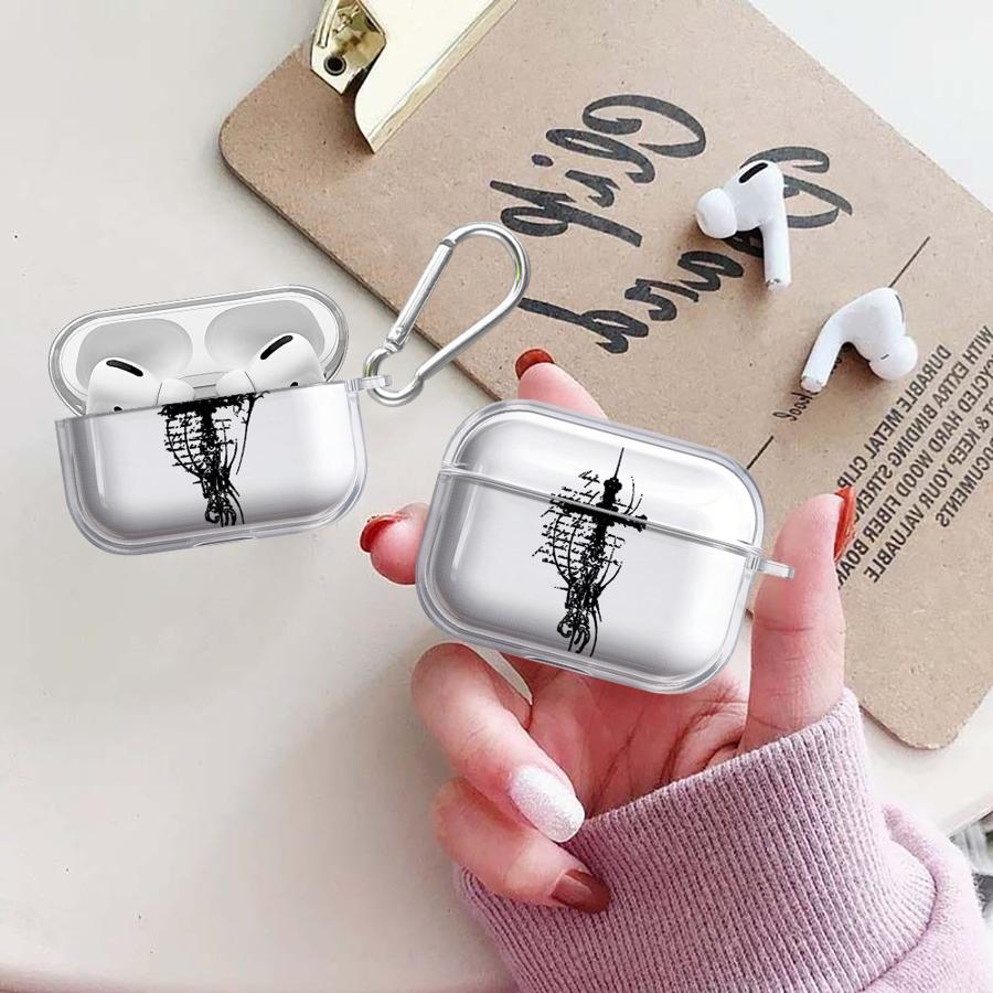 Cross Bibles Pattern Case For Airpods Pro2 4 Pro3 3 Pro 1 2 Clear Earphone Cases Cover