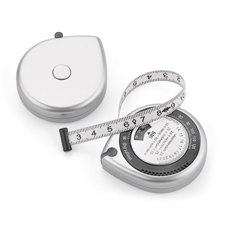 1Pcs Body Mass Measuring Tape Measure 150cm BMI Calculator Fitness Weight Loss Muscle Fat Tester