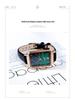 JW Mode-influencer Malachiet Textuur Leerband Quartz Horloge met Groot Wijzerplaat