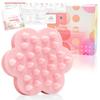 Wawalag Flower Scalp Massage Shampoo Scalp Head Scalp Birthday Gift Brush, Brush, Massage, Care, (Pink)
