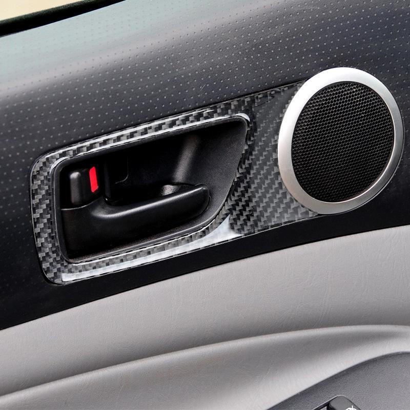 for 12-15 Toyota Tacoma car interior modified carbon fiber front and rear door handle decoration stickers