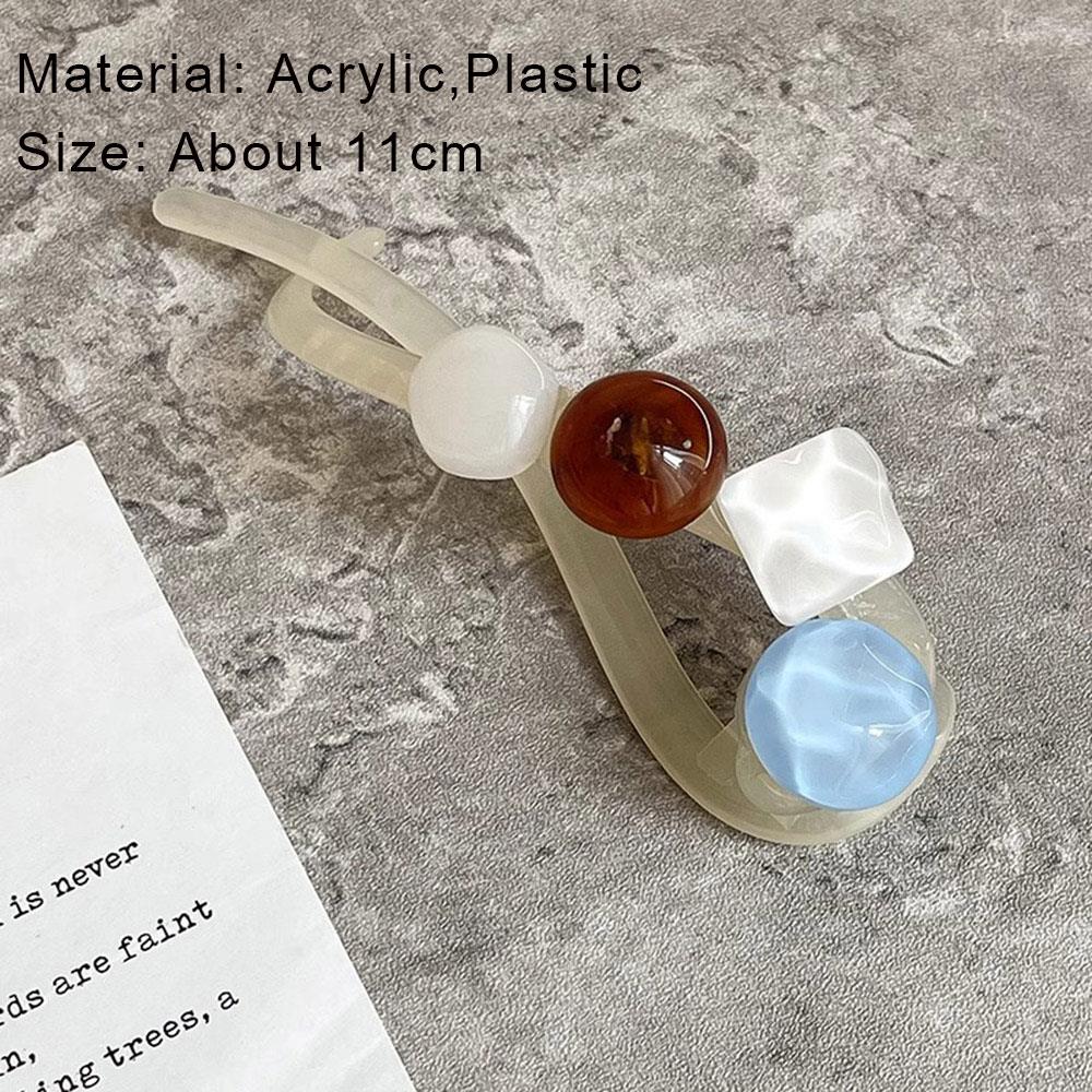 Retro Ponytail Twist Hair Clips Women Long Hair Holder Hairgrip Shark Clips Back Hairpins Barrettes Sweet Headband Headdress