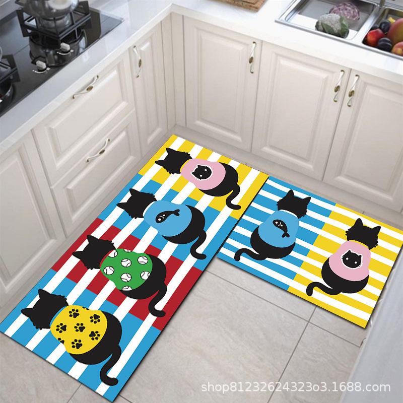 Non-Slip, Waterproof Kitchen Mats: Dirt-Resistant, Washable Floor & Door Mats, Oil-Proof, Absorbent Carpet