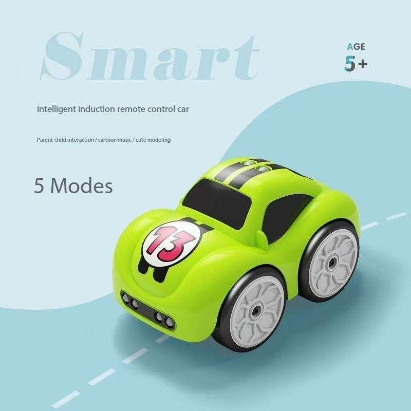Remote-controlled Induction Car with Intelligent Obstacle Avoidance,Following,Line-tracing,Drifting,Charging Capabilities Children's Electric Toy Car
