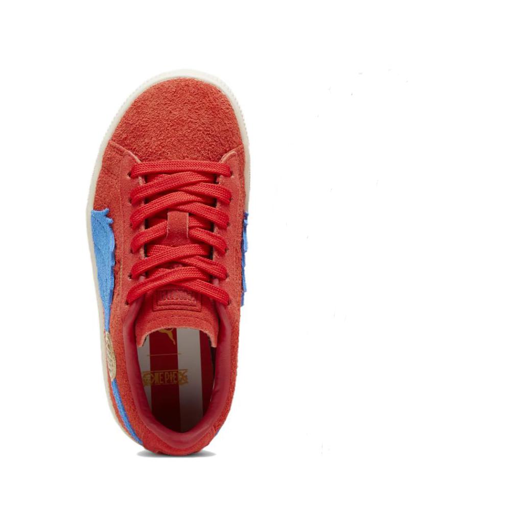 Puma One Piece x Suede Little Kid Luffy Kids Sneakers Red For-All-Time-Red Ultra-Blue 396649-01