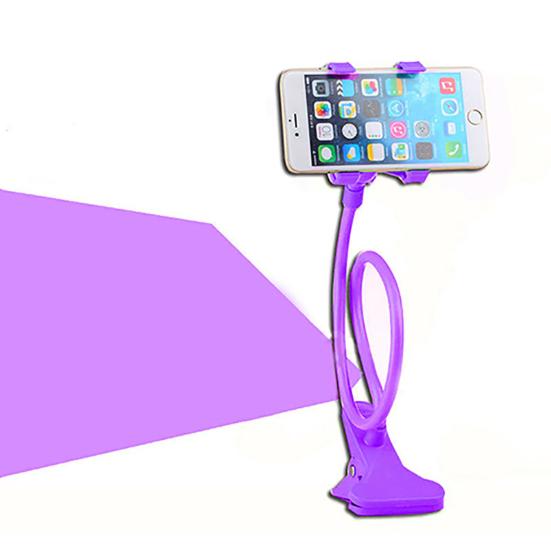 Uniwersalny uchwyt stojakowy 360 stopniowy leniwy uchwyt łóżkowy biurkowy samochodowy na telefon