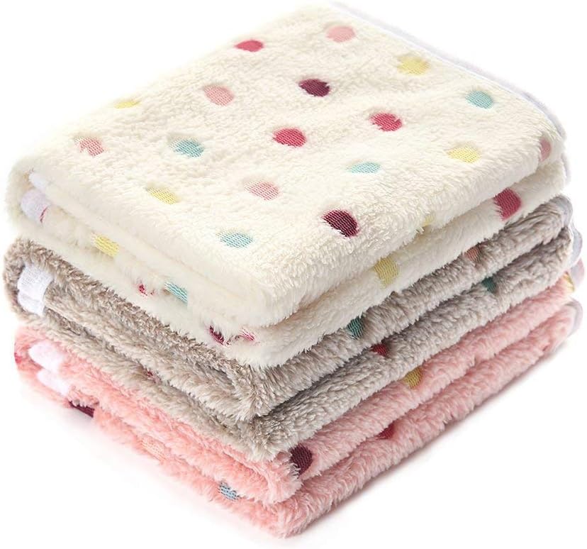 Custom Cartoon Logo Microfiber Dog Towel Quick Dry Absorbent Embroidered Print Bath Pet Blanket Washable (White,M)