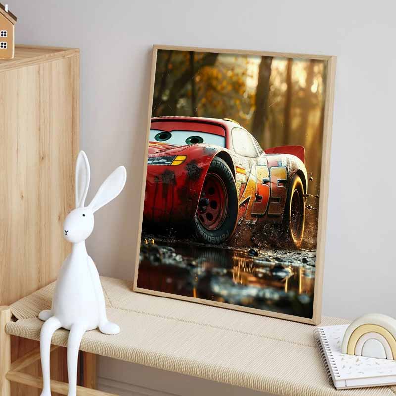 Disney Diamond Painting 5D DIY Cars Lightning McQueen Illustration Art Mosaic Embroidery Decoration Cross Stitch Gift