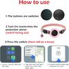 Cat Tracker Collar, Cat Collar with Finder Tag (iOS ONLY), Compatible with Apple Find My, No Monthly Fee, Cat Collar Waterproof (Pink)