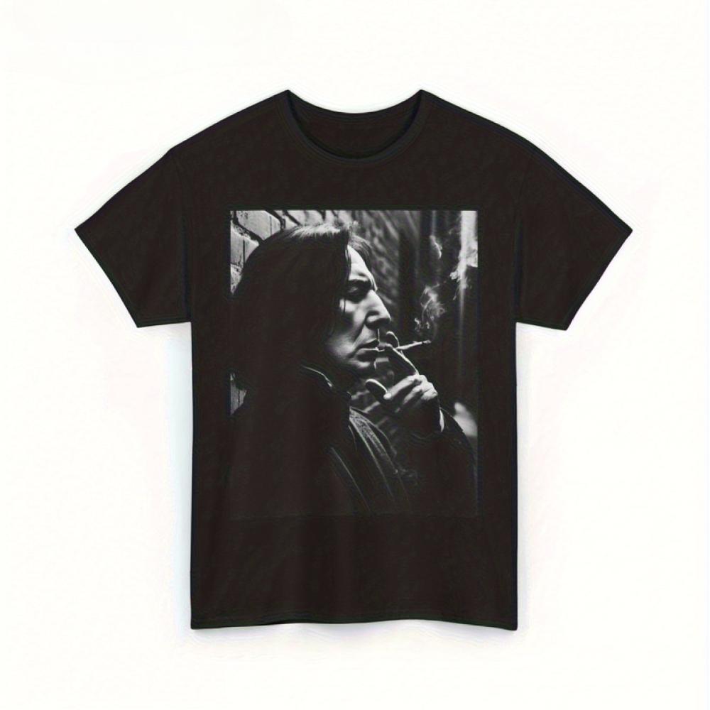 

Severus Snape Themed Smoking Shirt T-Shirt Wizard Apparel Excellent Classic Style Soft Cozy Premium Material Must-Have Tee S разноцветный