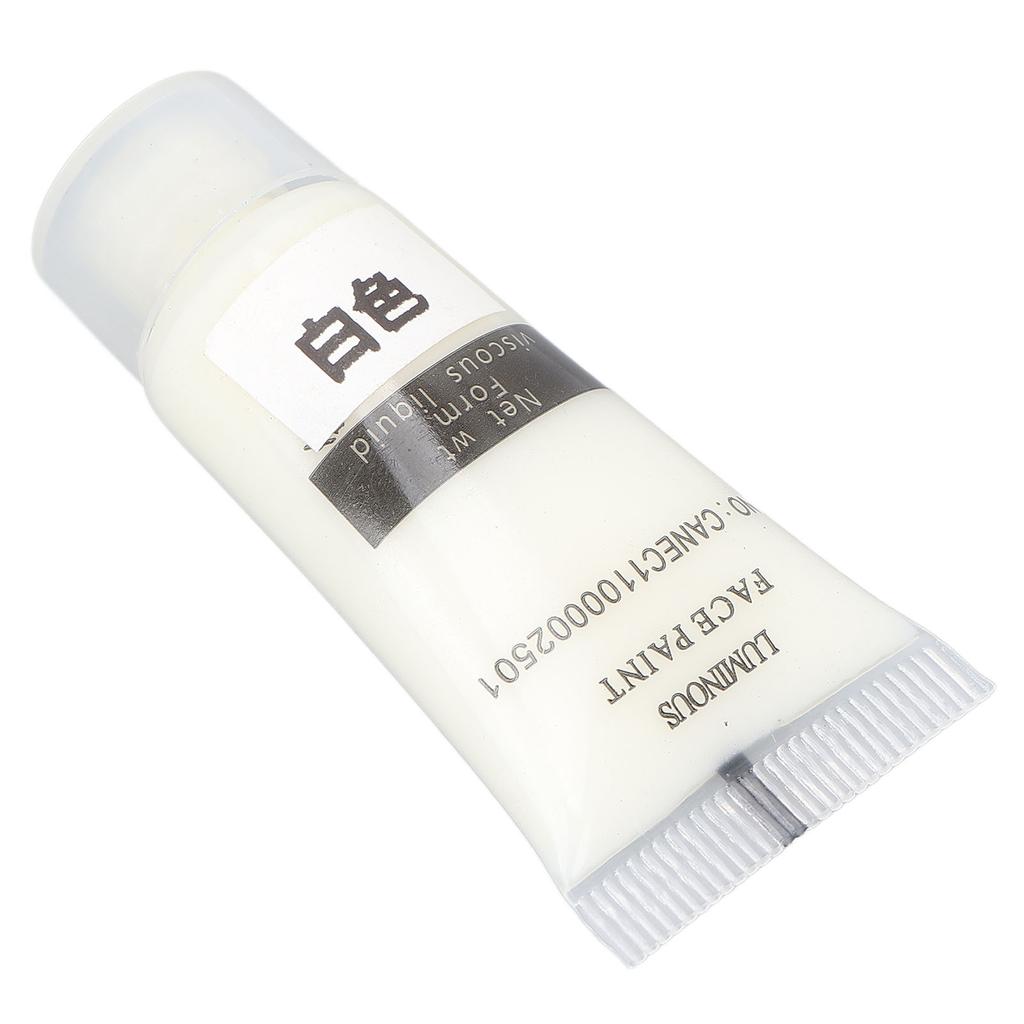 Hand Painted Fluorescent Paint Water Based Luminous Pigment Paint Glow in The Dark 10gWhite