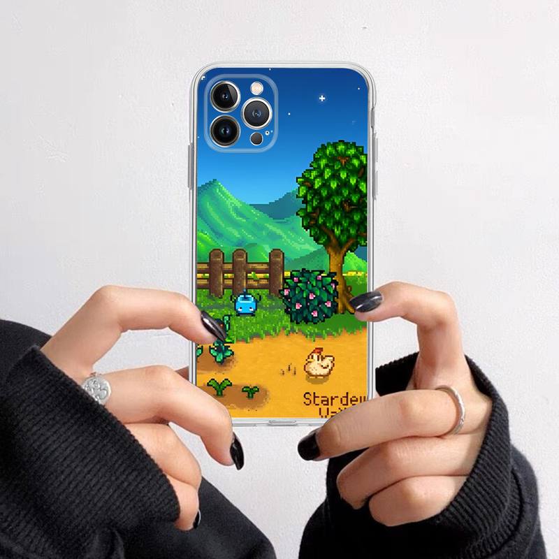 Stardew valley Phone Case For iPhone 14 13 12 11 Pro Max XS X XR SE 2020 6 7 8 Plus Mini Transparent Shell