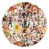 110 Creative Cowboy Graffiti Stickers for DIY Water Bottle & Phone Decoration, Waterproof