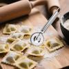 Stainless Steel Wheel Fluted Pasta Dough Crimper Ravioli Cutter for Cutting Sealing and Crimping Fresh Pasta Dumplings Tool
