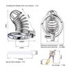 New Style Men's Metal Chastity Cage Adjustable Snap Ring SM Bondage Conditioning Stainless Steels CB Chastity Lock Adult Sex Toy