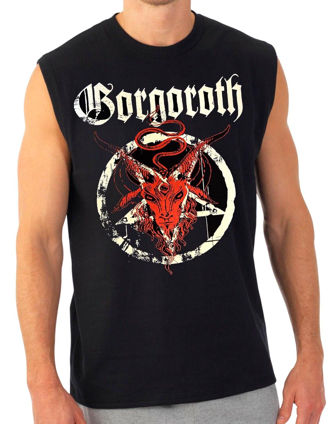GORGOROTH BLACK METAL BAND BLACK MUSCLE SHIRT XL