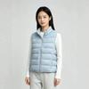 Womens Short Puffer Vest With Stand Collar 50% White Duck Down 9 Colors Loose Fit Fall Winter Outerwear