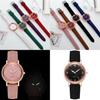 Fashionable Ladies' Quartz Watch With Decorative Night Light And Leather Strap
