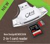 Dual-Port Metal Card Reader for Android, iOS, and Type-C Devices
