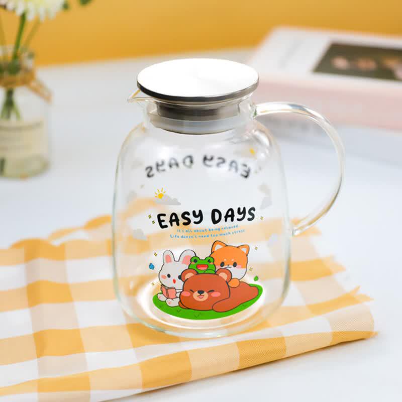 

PiGe Home 2.0L Fun Print Heat-Resistant Glass Kettle