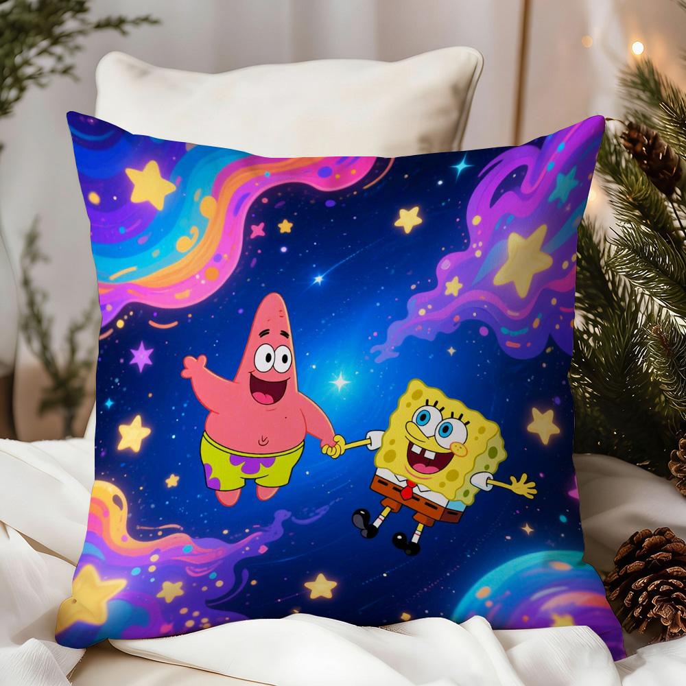 Decorative Pillows S-Sponge B-Bob Interior Decoration Covers For Living Room Cushions Cover Pillow Cases Personalized Gifts Sofa
