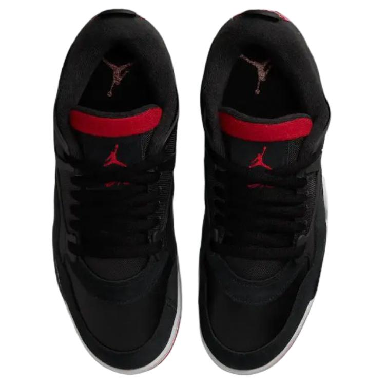 Air Jordan 4 RM Bred Unisex Sneakers Black Varsity-Red Wolf-Grey FQ7939-061