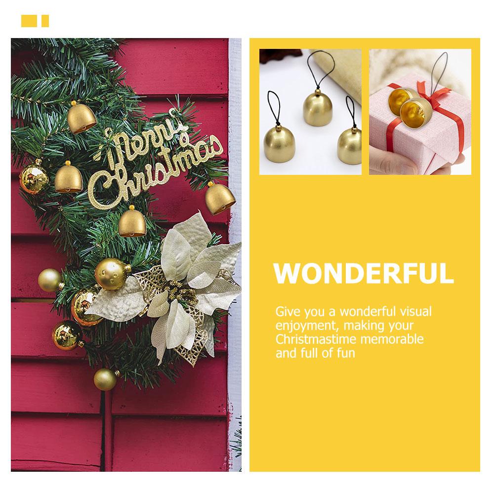 12 Pcs Hanging Bell Accessories Christmas Bells Alloy Bells Craft Supplies Decorative Naments Metal Bells For Home Party