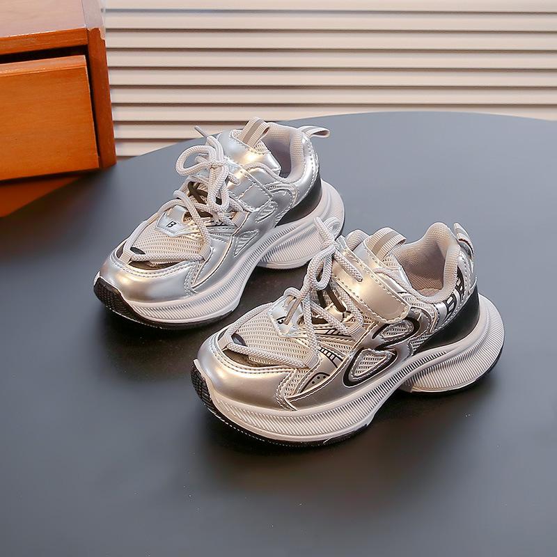 Children's Sports Shoes 2025 Autumn New Boys Breathable Running Shoes Fashion Girls Dad Shoes Mesh Casual Shoes