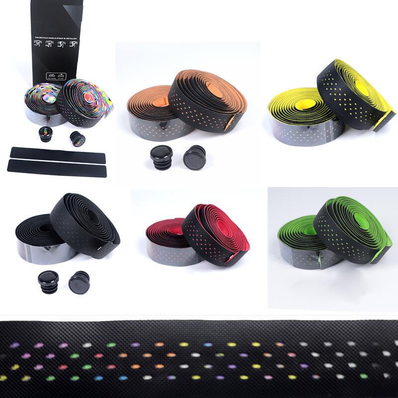 Bandă de ghidon anti-alunecare cu absorbție a șocurilor: Înveliș confortabil, rezistent la uzură, respirabil din silicon pentru biciclete de șosea și cu pinion fix