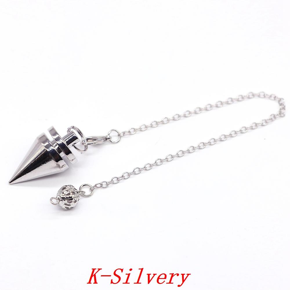 Metal Pendulum For Dowsing Divination Pendulos Spiral Cone Gold Color Copper Radiesthesia Pendulums Healing Pendule