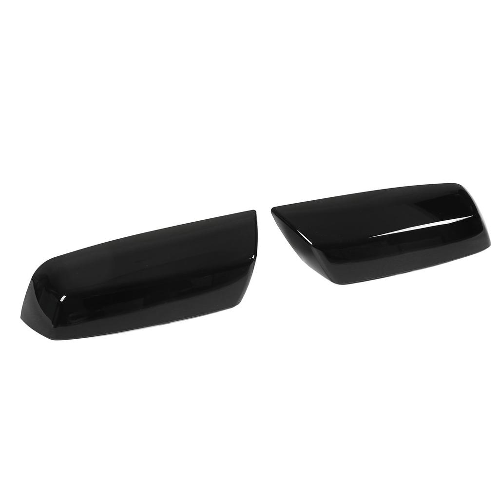 Rear View Mirror Cover Cap Glossy Surface Mirror Decoration Protector Cap Replacement for Silverado 1500 2014‑19 Glossy