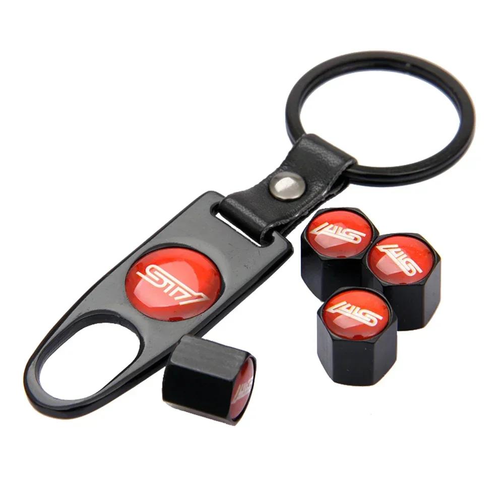 4PCS New Car Wheel Tire Valve Caps Air Cover Decoration for Subaru STI TRIBECA XV WRC WRX BRZ FORESTER IMPREZA LEGACY OUTBACK