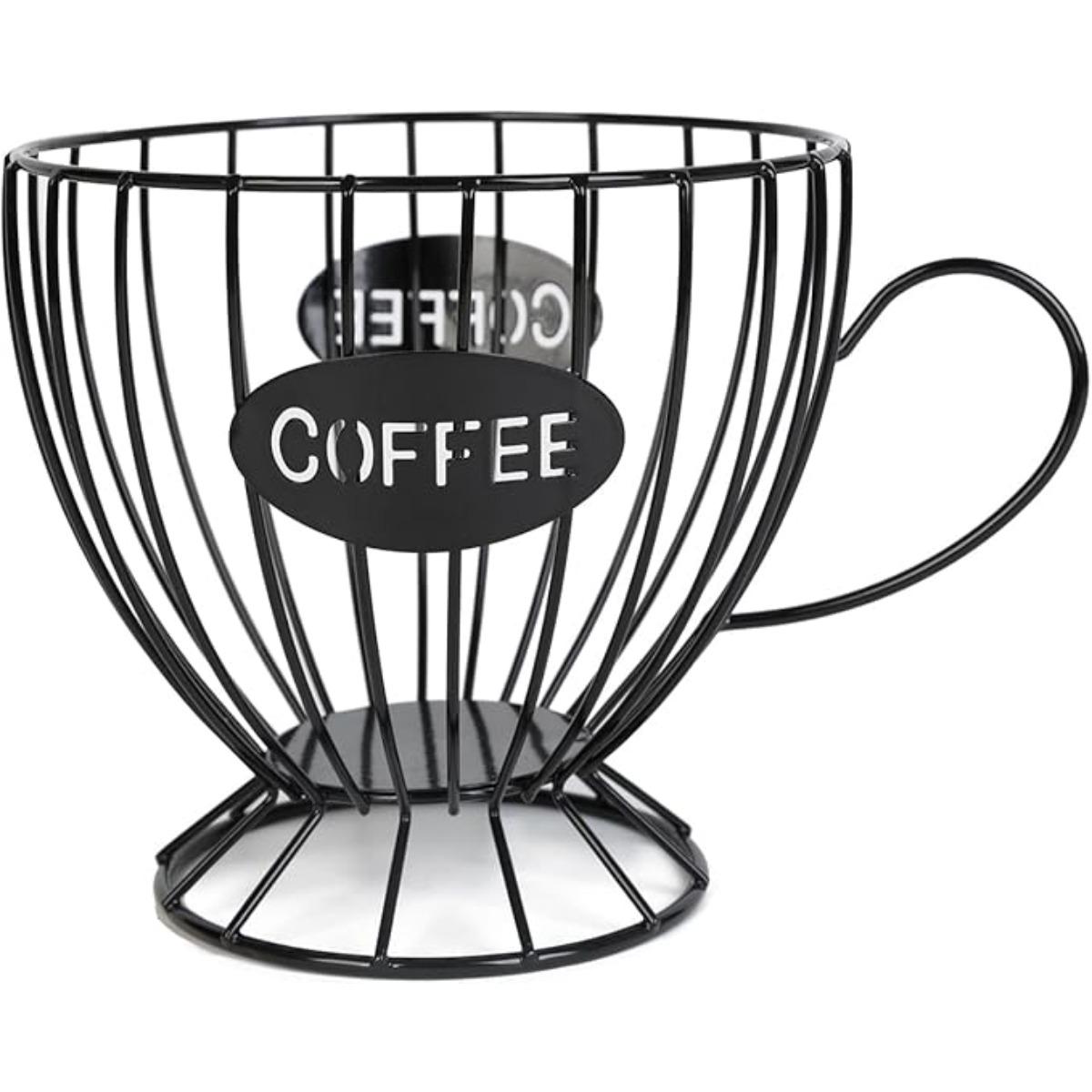 

Держатель для кофейных капсул, органайзер для кофейной стойки, держатель для кофейного фильтра, корзина для капсул, аксессуары для кофейного бара для кухни, столовой, офиса, дома, кафе чёрный