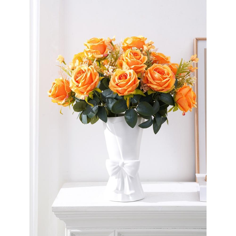 Artificial Multicolor Roses for Wedding Party Decor DIY Crafts Home Floral Arrangements Photography Props Outdoor Indoor Use