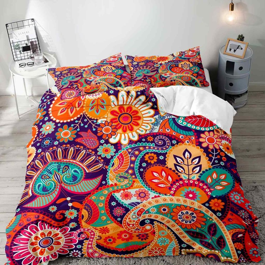Comforter Boho Exotic S For Teens Adults Queen King Size Lightweight S Retro Bohemian Bedding Sets Bedroom Decor