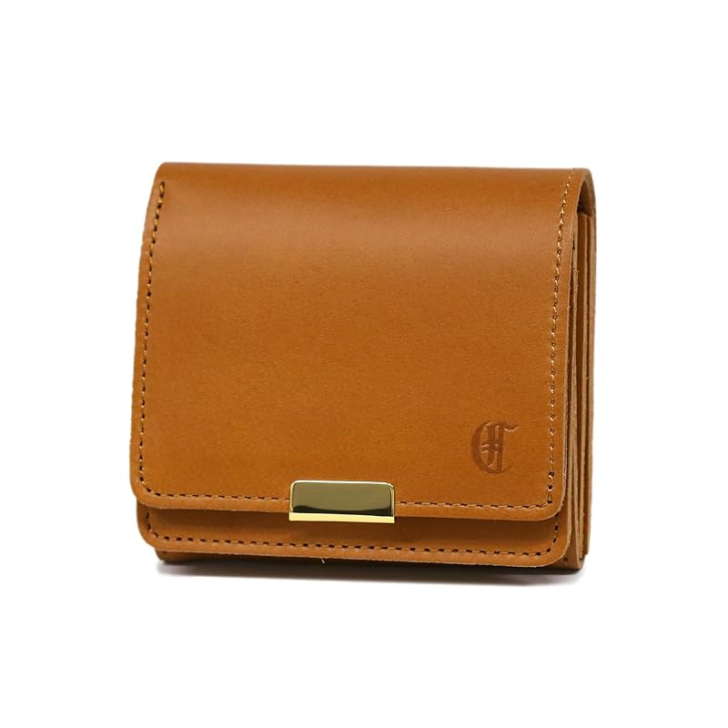 

[Cledran] bifold wallet genuine leather ladies camel CR-CL3729-CA