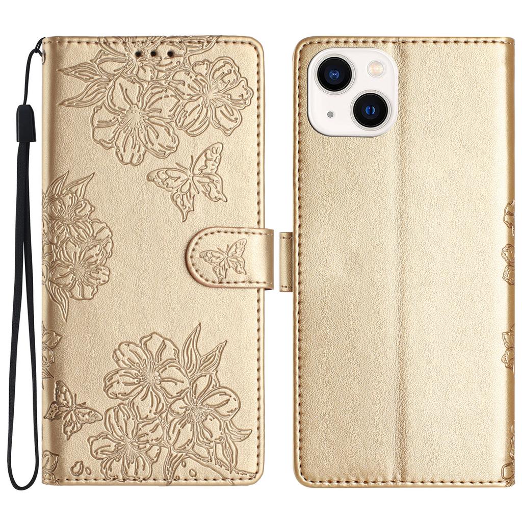 For iPhone 13 Wholesale Phone Shell PU Leather Phone Case Imprinted Pattern Wallet Phone Cover