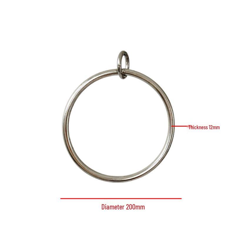 Indoor/Outdoor Playground Accessories: Solid Welded Lifting Ring, 304 Stainless Steel Chain Swing for Adults & Kids