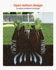 Metal Raised Garden Bed, 2.4 X 0.6 X 0.3 M Oval Outdoor Galvanized Planter Garden Box, Open Bottom Design, Large Planter Raised Bed for Growing