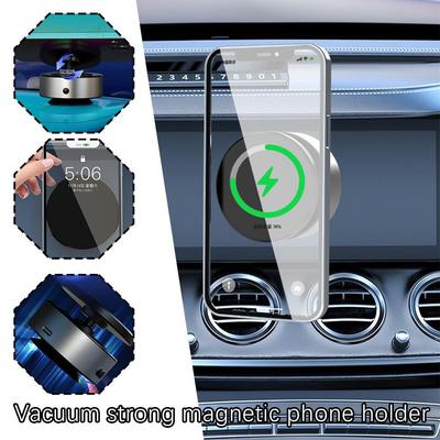 Smart Cellphone Holder For Car Vacuum Strong Magnetic Mobile Phone Stand Base Unlimited Angle Adjustment Universal Adsorption