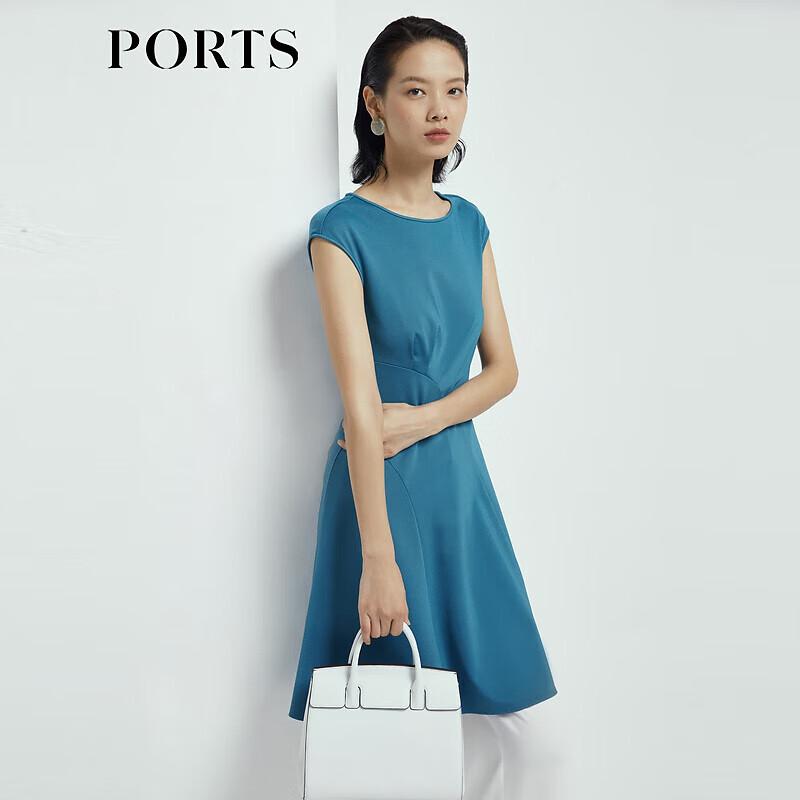 PORTS Women's Spring/Summer Short Sleeve Midi Dress LL8N021RWE005