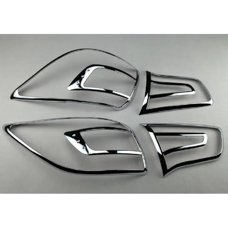ABS Chrome Tail Light Cover Trim Kit For Kia Sportage 2010 2011 2012 2013 2014