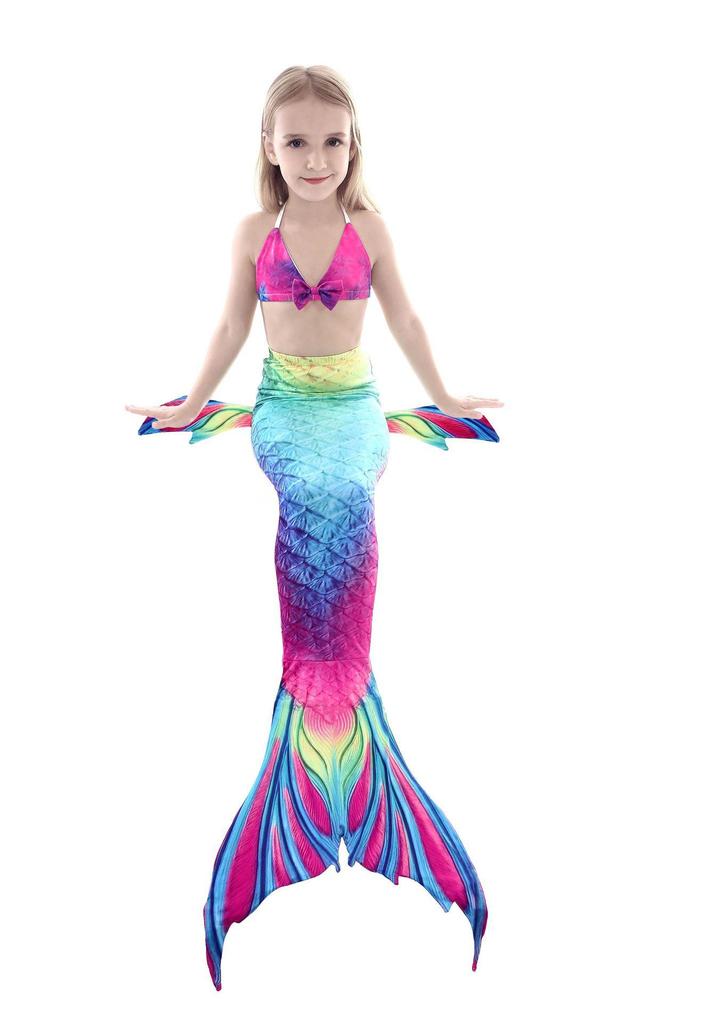 2025 Kids' Mermaid Tail Swimsuit Costume Bikini