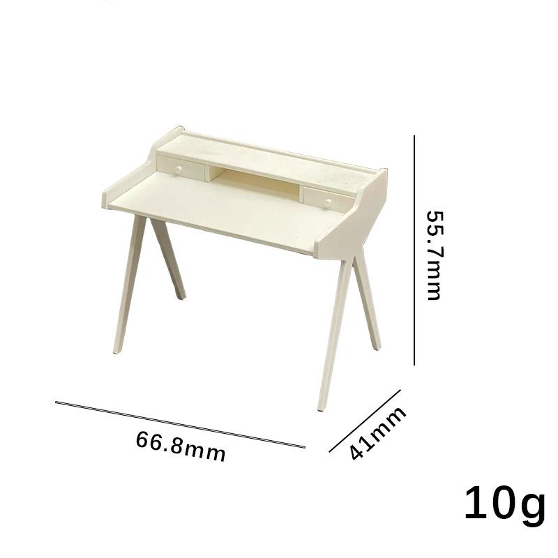 

1/12 Scale Miniature Dressing Table – Dollhouse Vanity & Bedroom Side Table for Micro Scene Decor