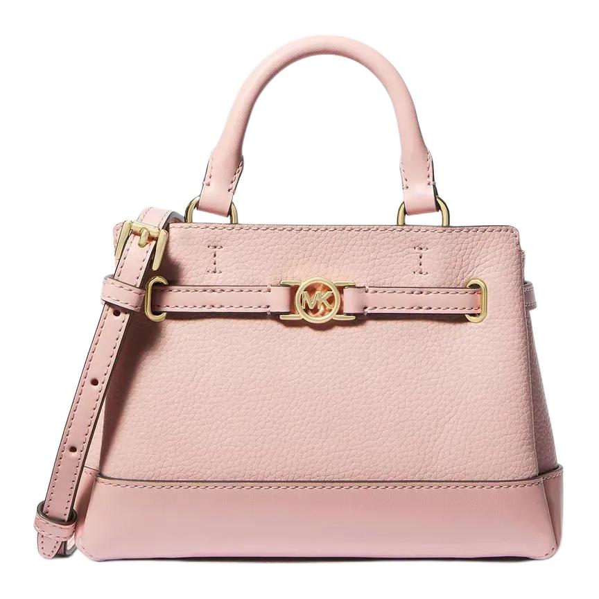 Michael Kors Reed Pebble Leather Tote Bag Women handbags Gold Pink 35F4G6RC0T-POWDERBLUSH Basic Set (Bag+Dust Bag)